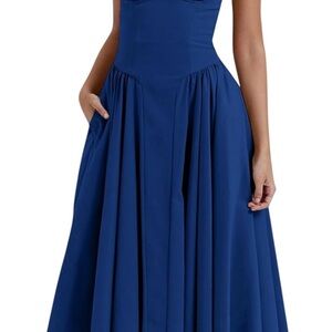 Elegant Blue Evening Gown